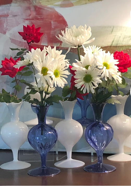 Miss Lizzie Bud Vase, Cobalt - Clements Fine Rugs